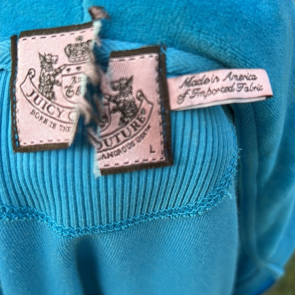 Velour juicy jacket Turquoise size large - Picture 5 of 5
